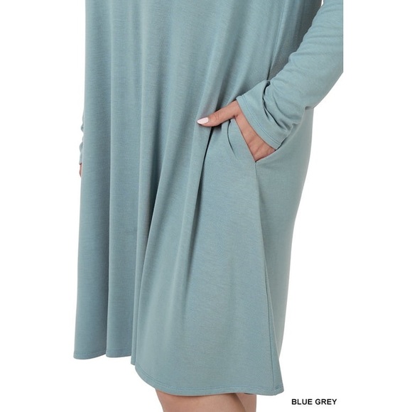 Boutique Swing Dress Olive Green - Picture 9 of 10